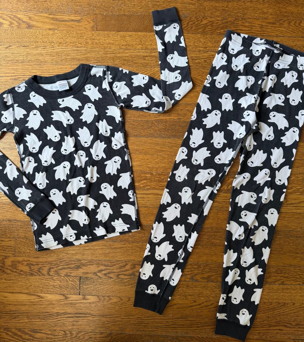 Hanna Andersson Ghost Long John Pajamas Size 10